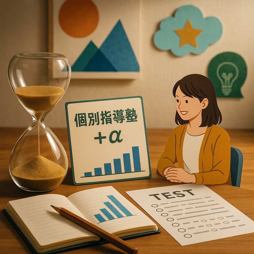 個別指導塾+α Sand glassと女性カウンセラーでテスト対策