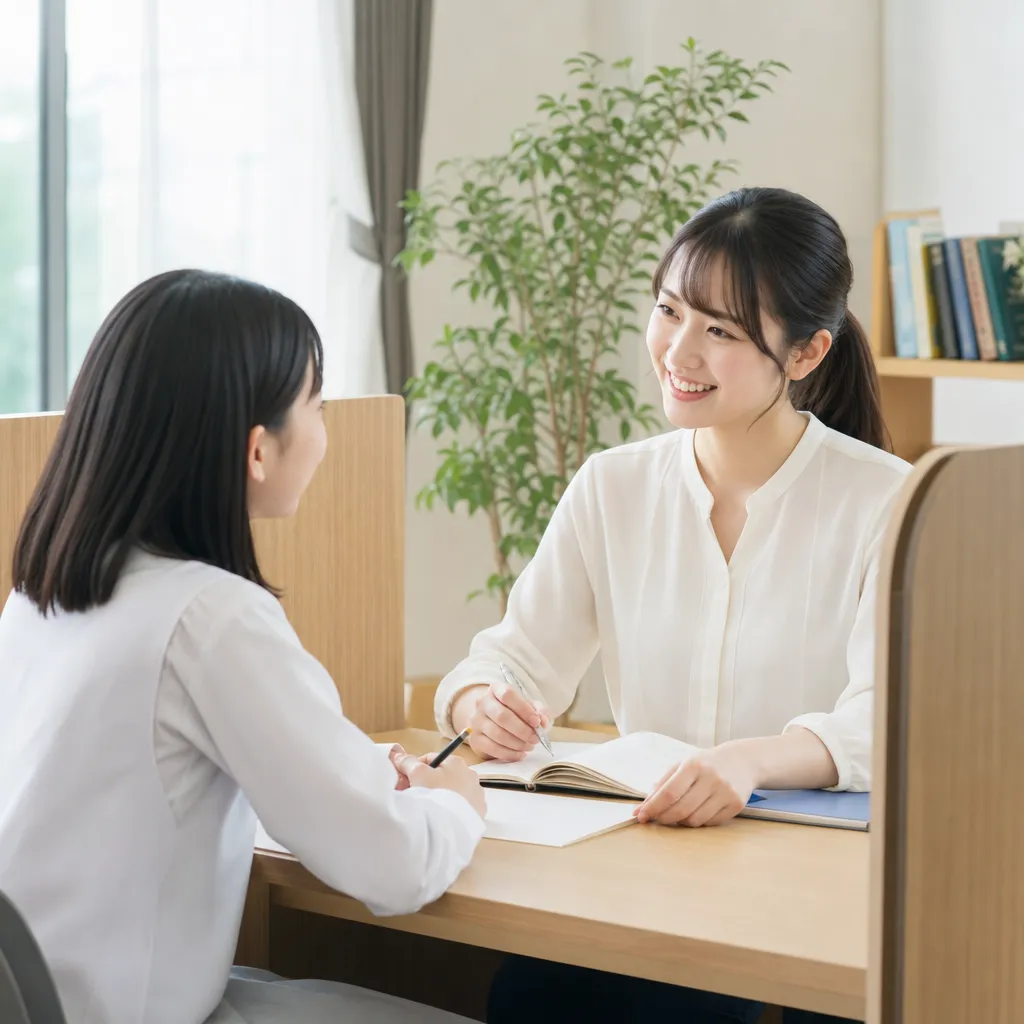 個別指導塾で女性カウンセラーと築くお互い楽しい学び