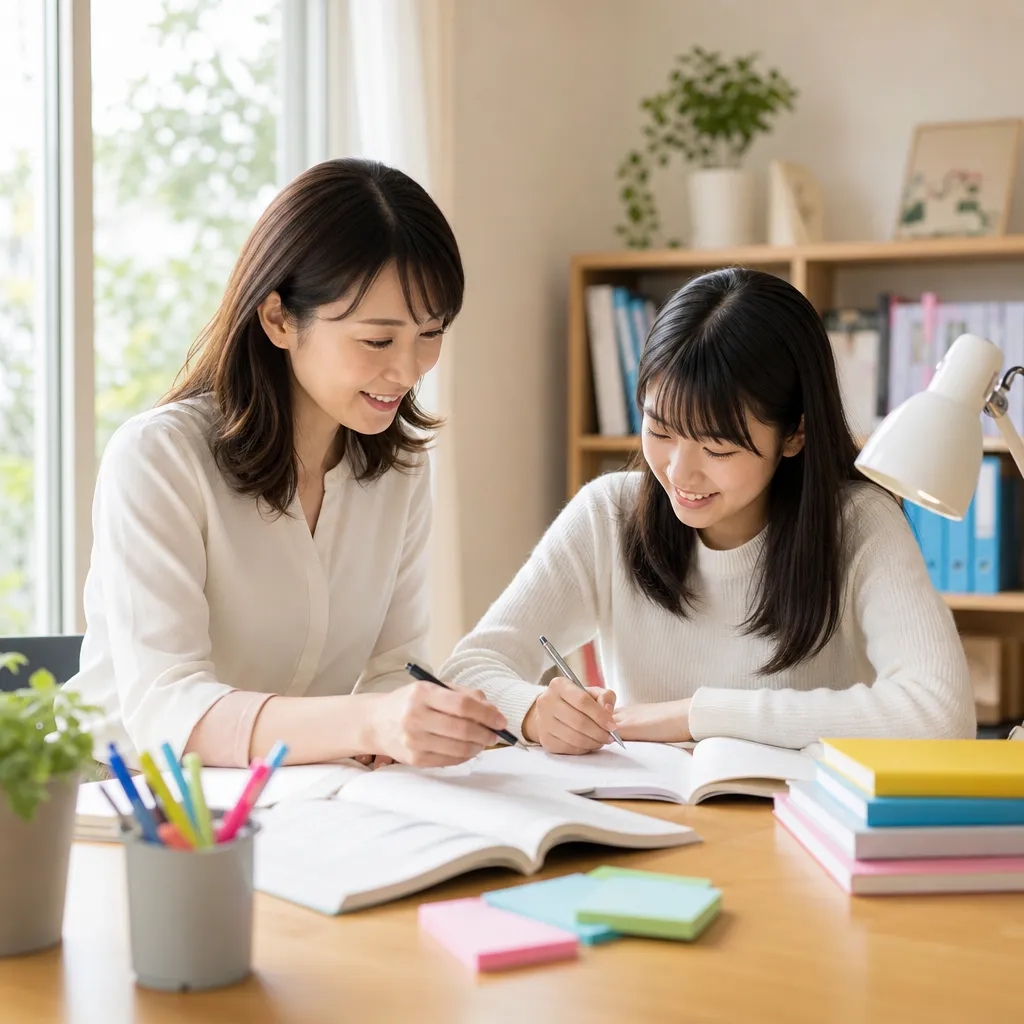 女性カウンセラーと育てるテスト解答の切り替え力