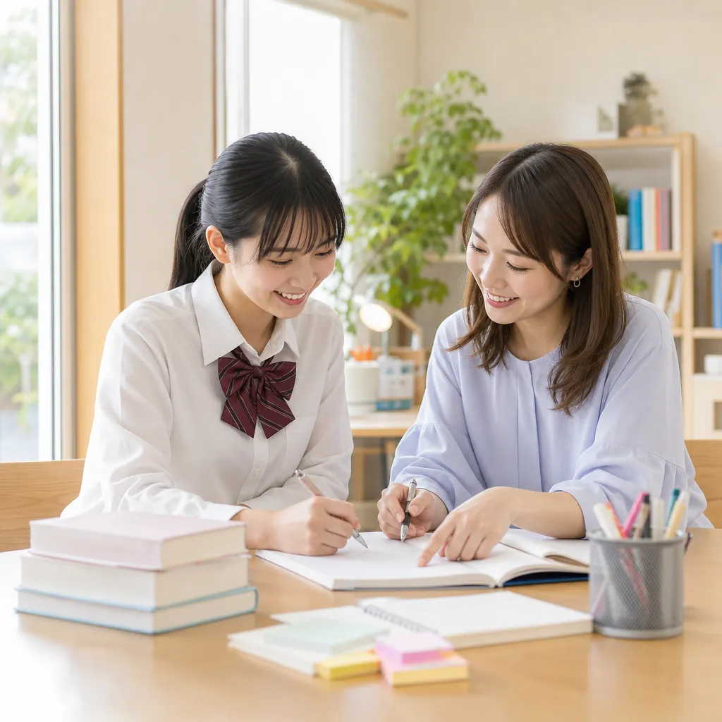 女性カウンセラーと育てるテスト解答の安心感